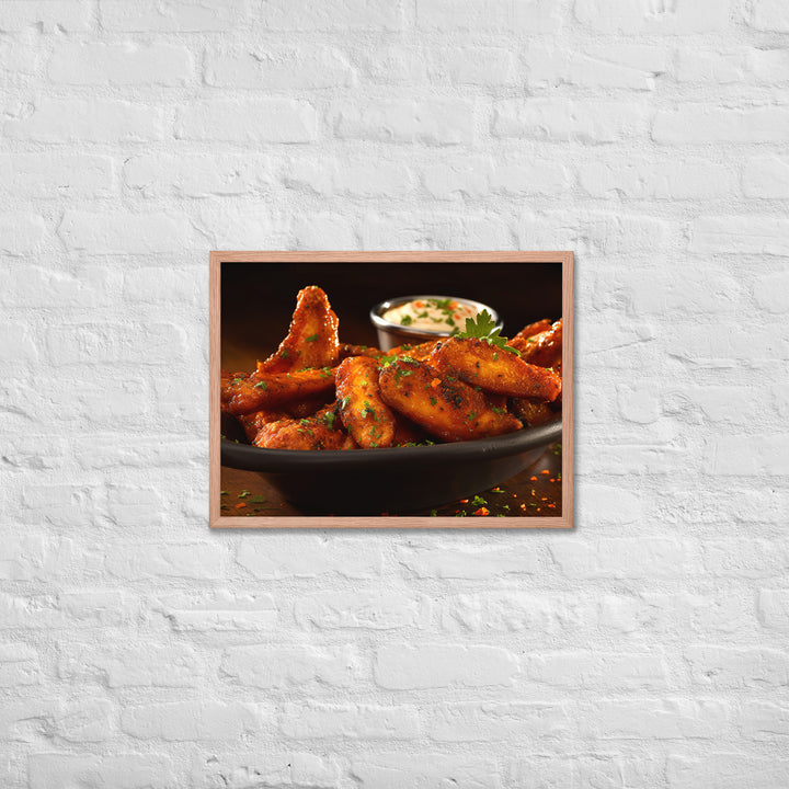 Cajun Wings Framed poster 🤤 from Yumify.AI