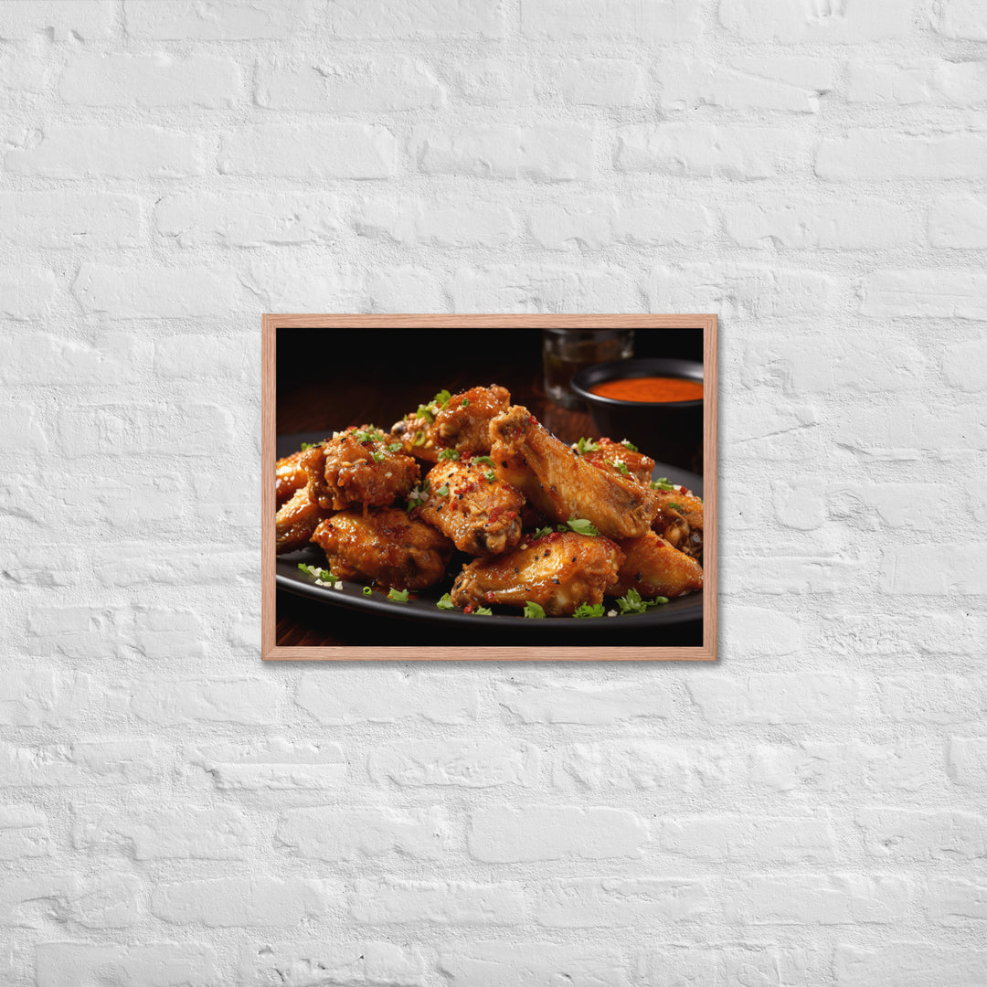 Cajun Wings Framed poster 🤤 from Yumify.AI