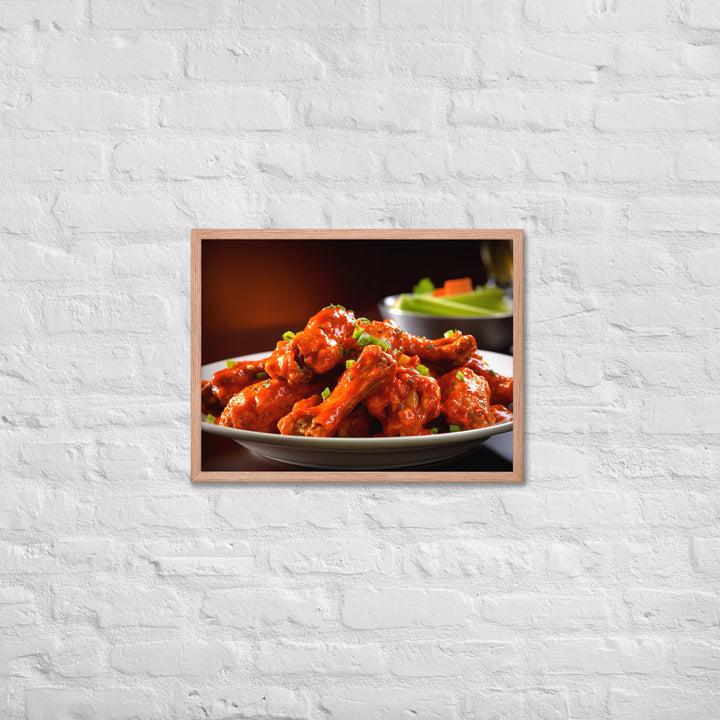 Buffalo Wings Framed poster 🤤 from Yumify.AI