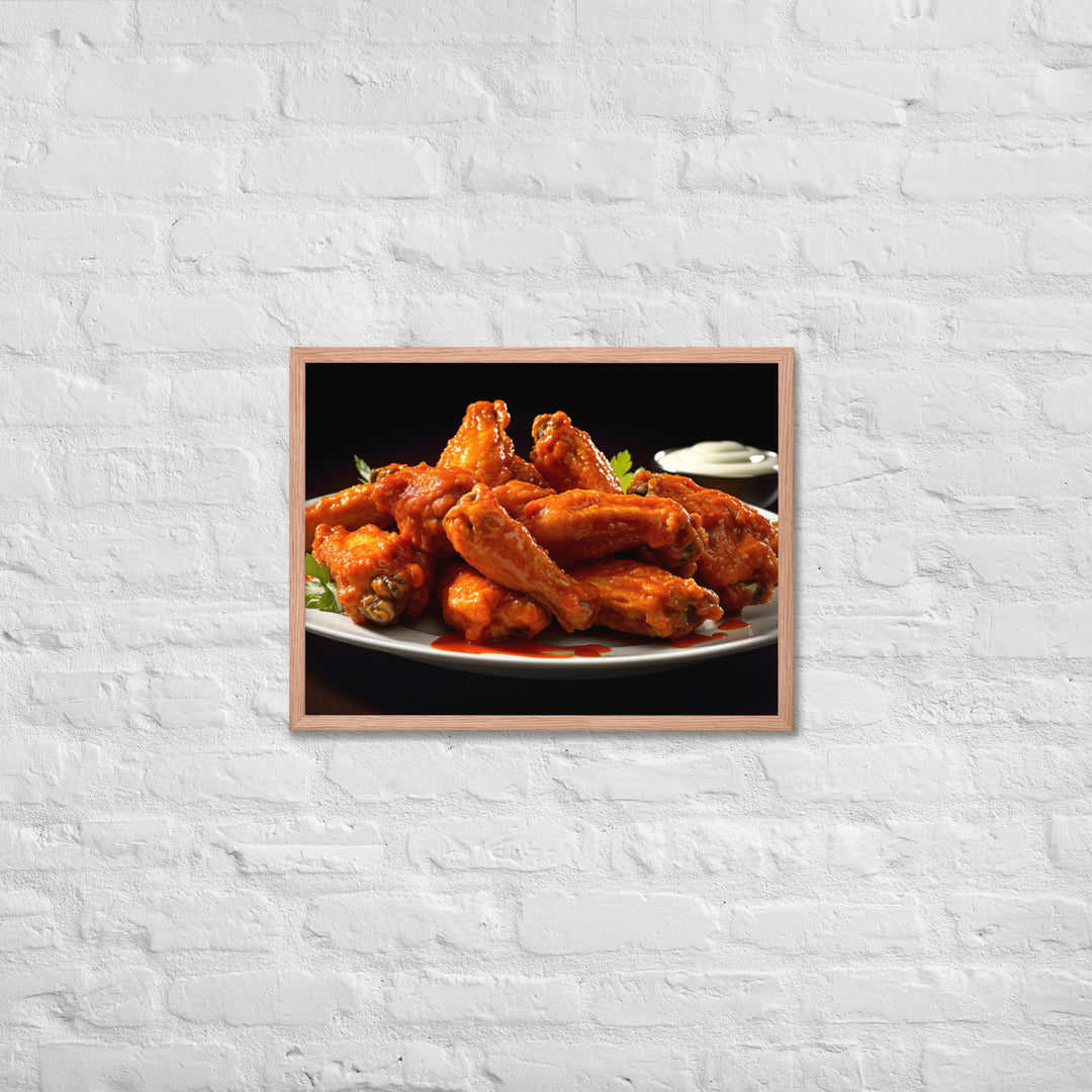 Buffalo Wings Framed poster 🤤 from Yumify.AI