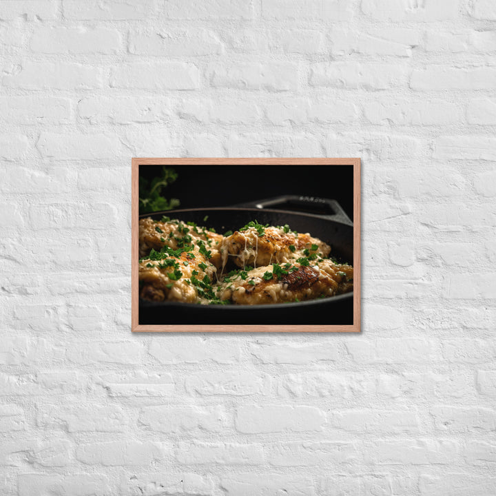 Garlic Parmesan Wings Framed poster 🤤 from Yumify.AI