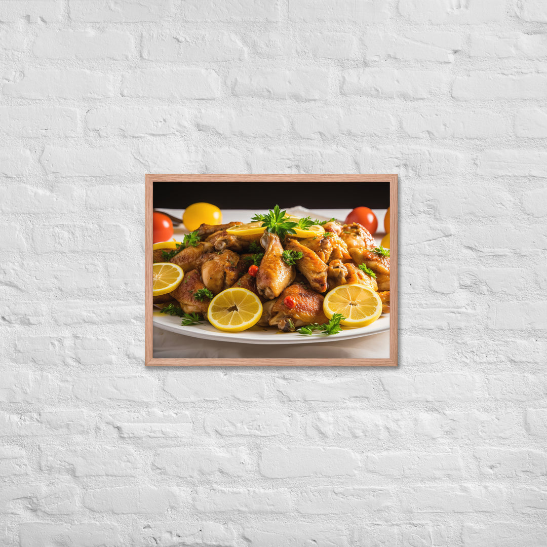 Honey Mustard Wings Framed poster 🤤 from Yumify.AI