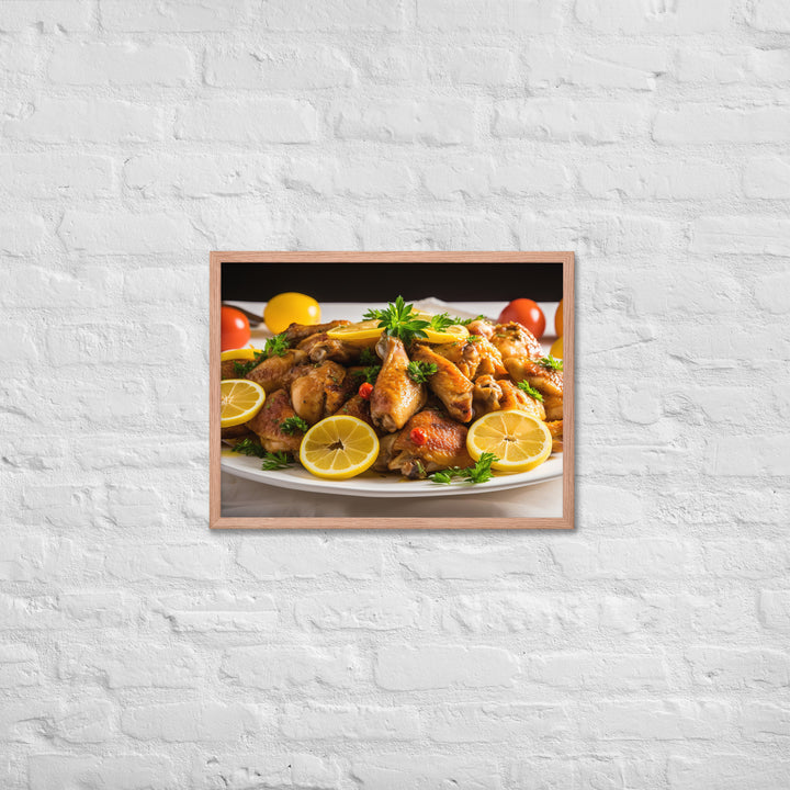 Honey Mustard Wings Framed poster 🤤 from Yumify.AI