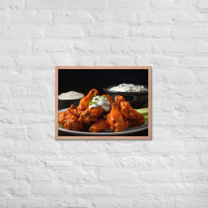 Buffalo Wings Framed poster 🤤 from Yumify.AI