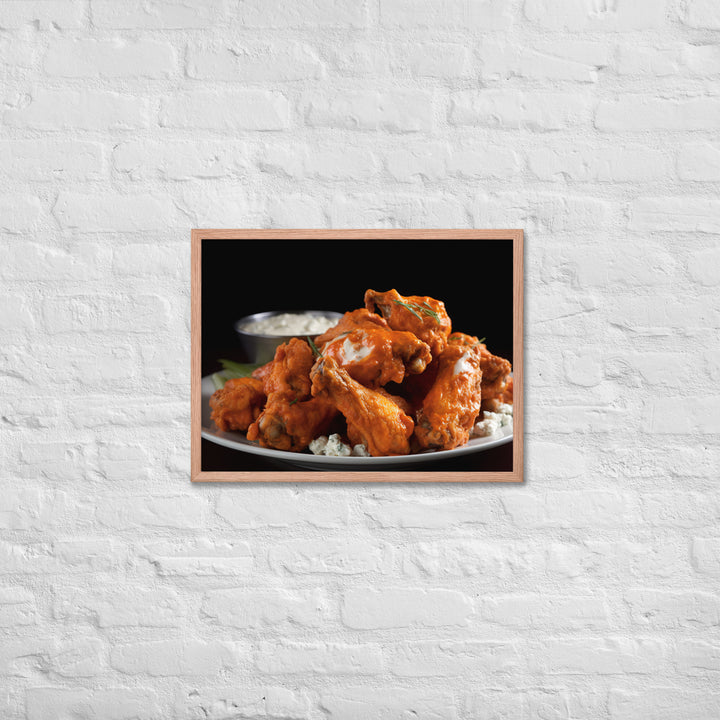 Buffalo Wings Framed poster 🤤 from Yumify.AI