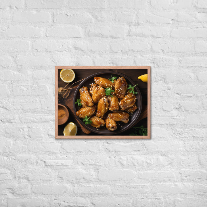 Honey Mustard Wings Framed poster 🤤 from Yumify.AI