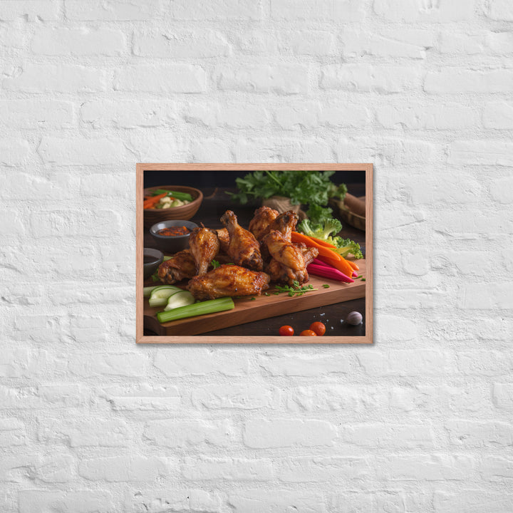 BBQ Wings Framed poster 🤤 from Yumify.AI