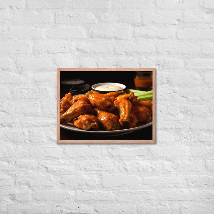 Buffalo Wings Framed poster 🤤 from Yumify.AI