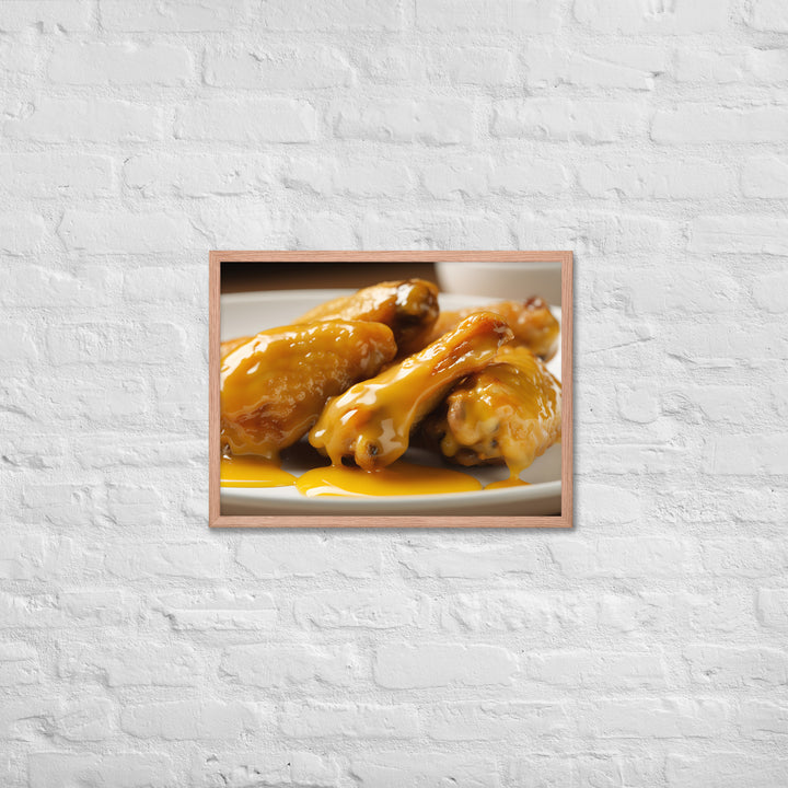 Honey Mustard Wings Framed poster 🤤 from Yumify.AI