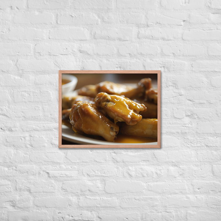 Honey Mustard Wings Framed poster 🤤 from Yumify.AI