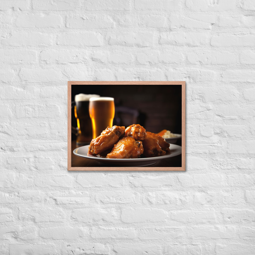 Buffalo Wings Framed poster 🤤 from Yumify.AI