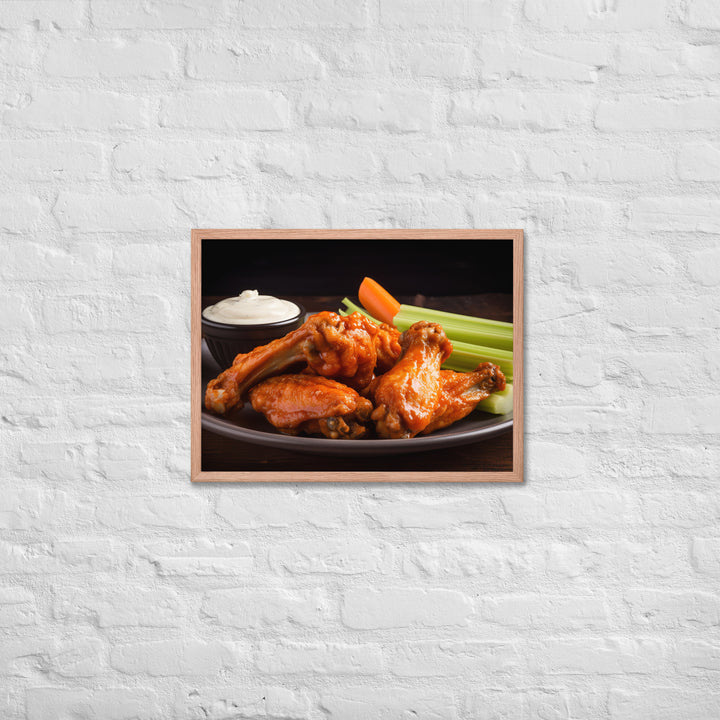 Buffalo Wings Framed poster 🤤 from Yumify.AI