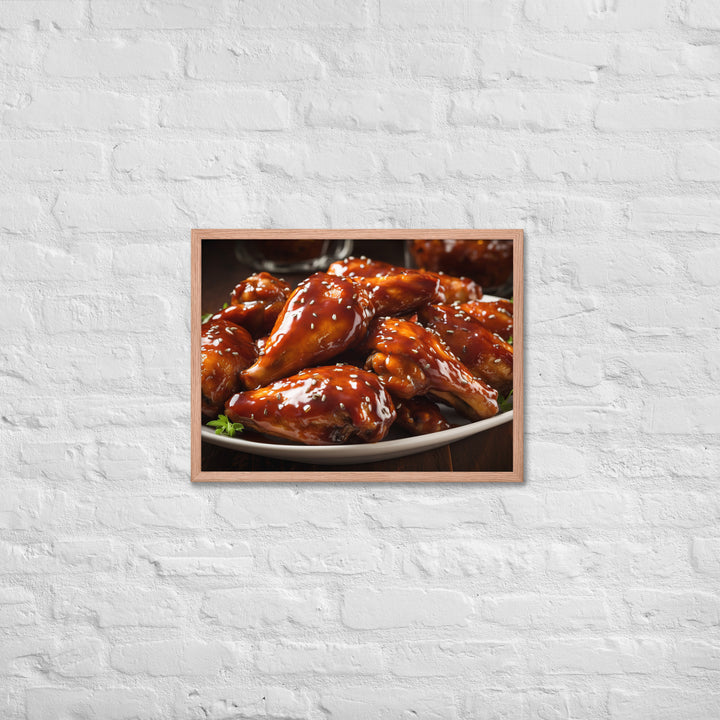 BBQ Wings Framed poster 🤤 from Yumify.AI