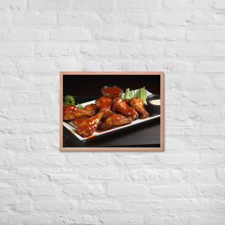 BBQ Wings Framed poster 🤤 from Yumify.AI