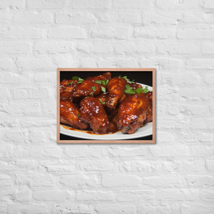 BBQ Wings Framed poster 🤤 from Yumify.AI