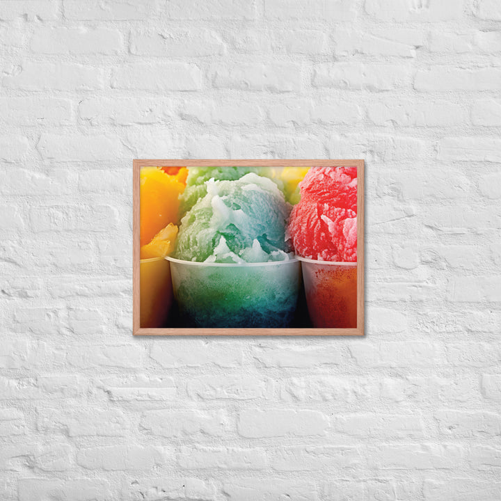 Shave Ice Framed poster 🤤 from Yumify.AI
