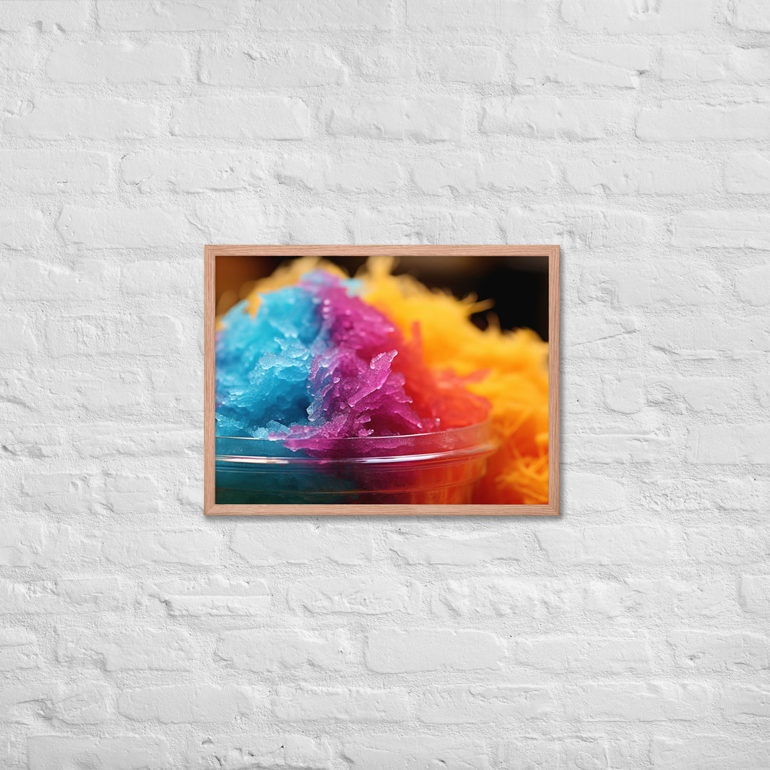 Shave Ice Framed poster 🤤 from Yumify.AI