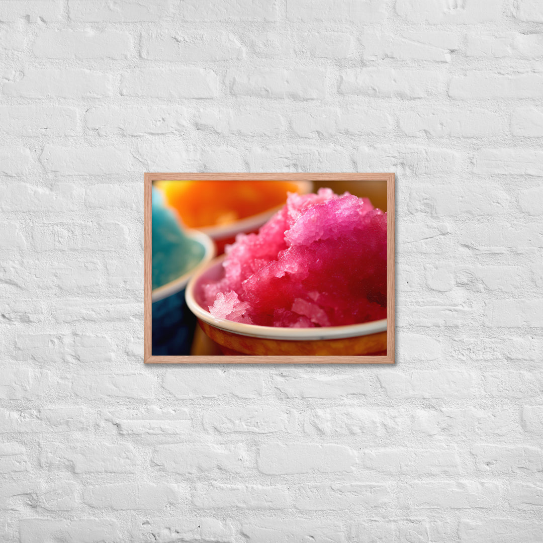 Shave Ice Framed poster 🤤 from Yumify.AI