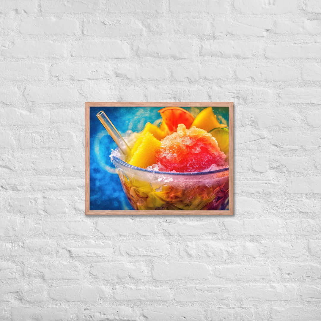 Shave Ice Framed poster 🤤 from Yumify.AI