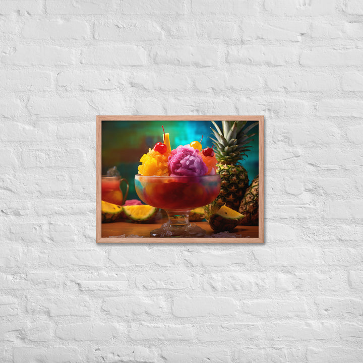 Shave Ice Framed poster 🤤 from Yumify.AI