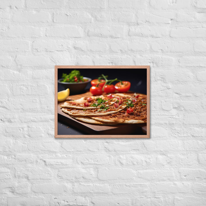 Lahmacun Framed poster 🤤 from Yumify.AI