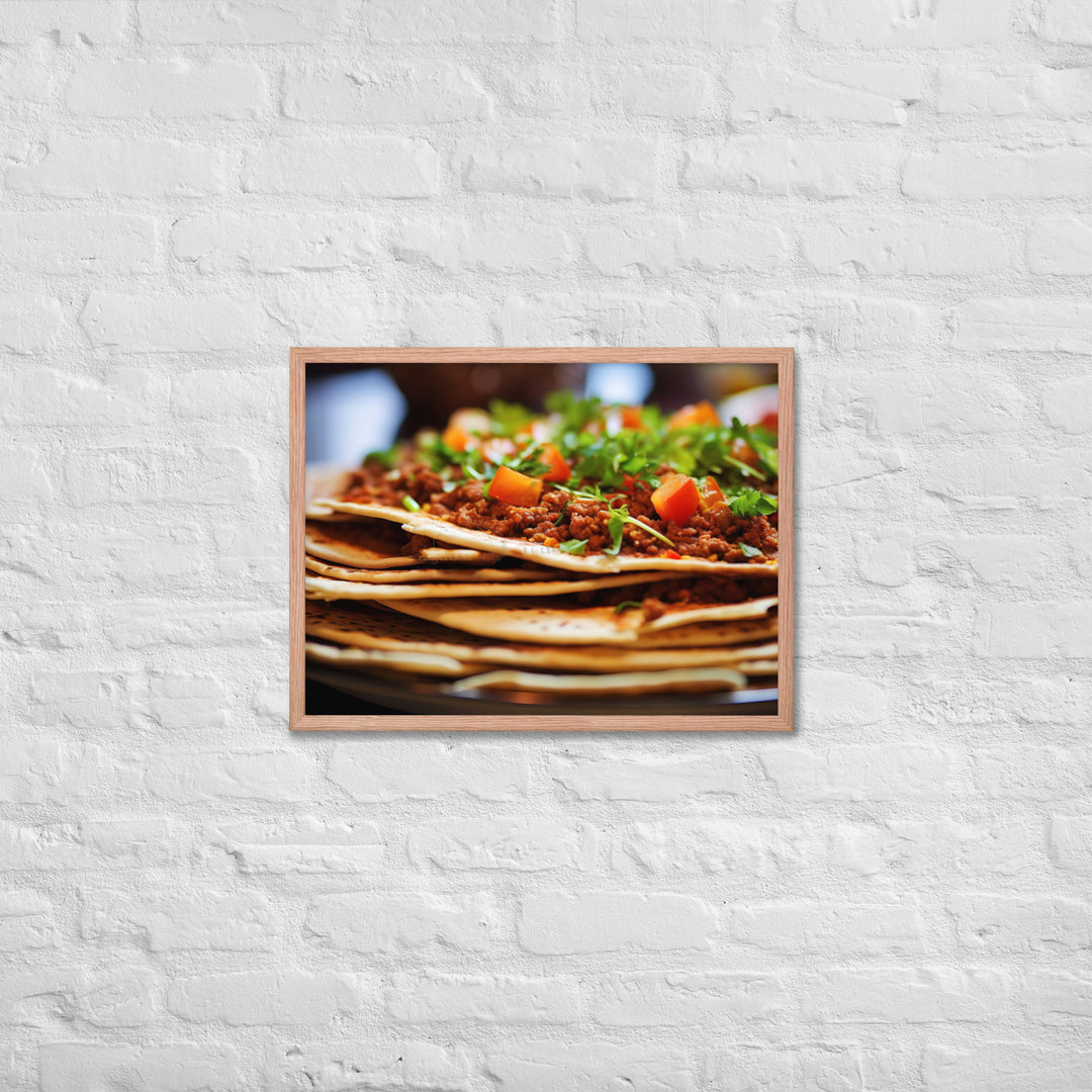 Lahmacun Framed poster 🤤 from Yumify.AI