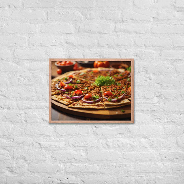 Lahmacun Framed poster 🤤 from Yumify.AI