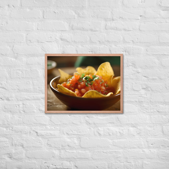 Fresh and Tangy Chips and Salsa Framed poster 🤤 from Yumify.AI