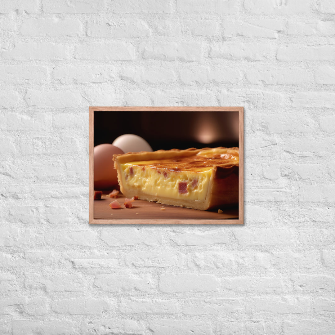 Quiche Lorraine Framed poster 🤤 from Yumify.AI