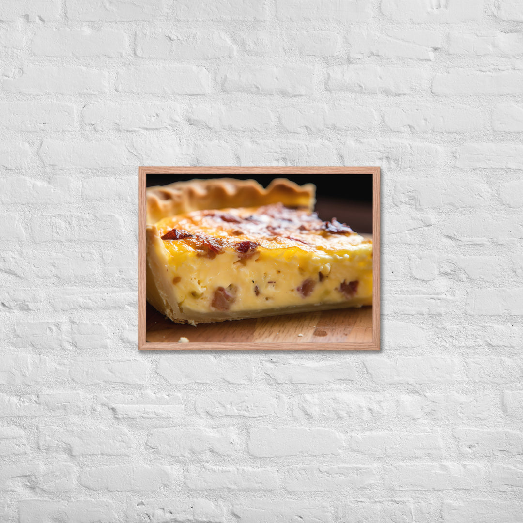 Quiche Lorraine Framed poster 🤤 from Yumify.AI