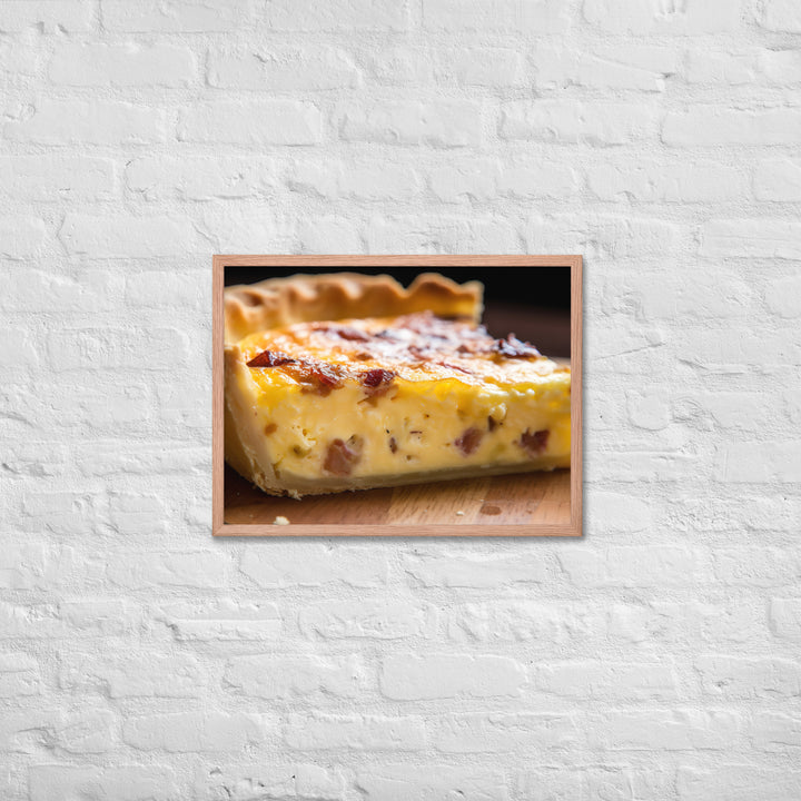 Quiche Lorraine Framed poster 🤤 from Yumify.AI