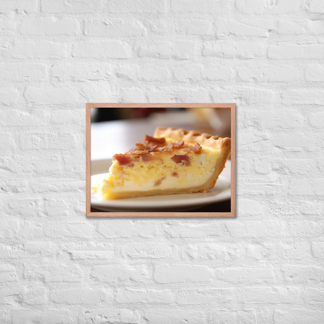 Quiche Lorraine Framed poster 🤤 from Yumify.AI