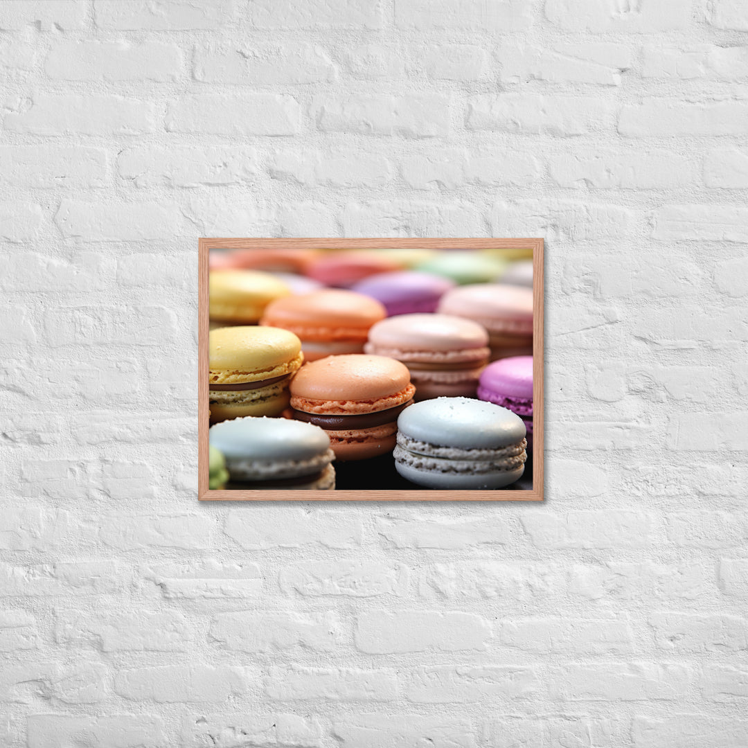 Macarons Framed poster 🤤 from Yumify.AI