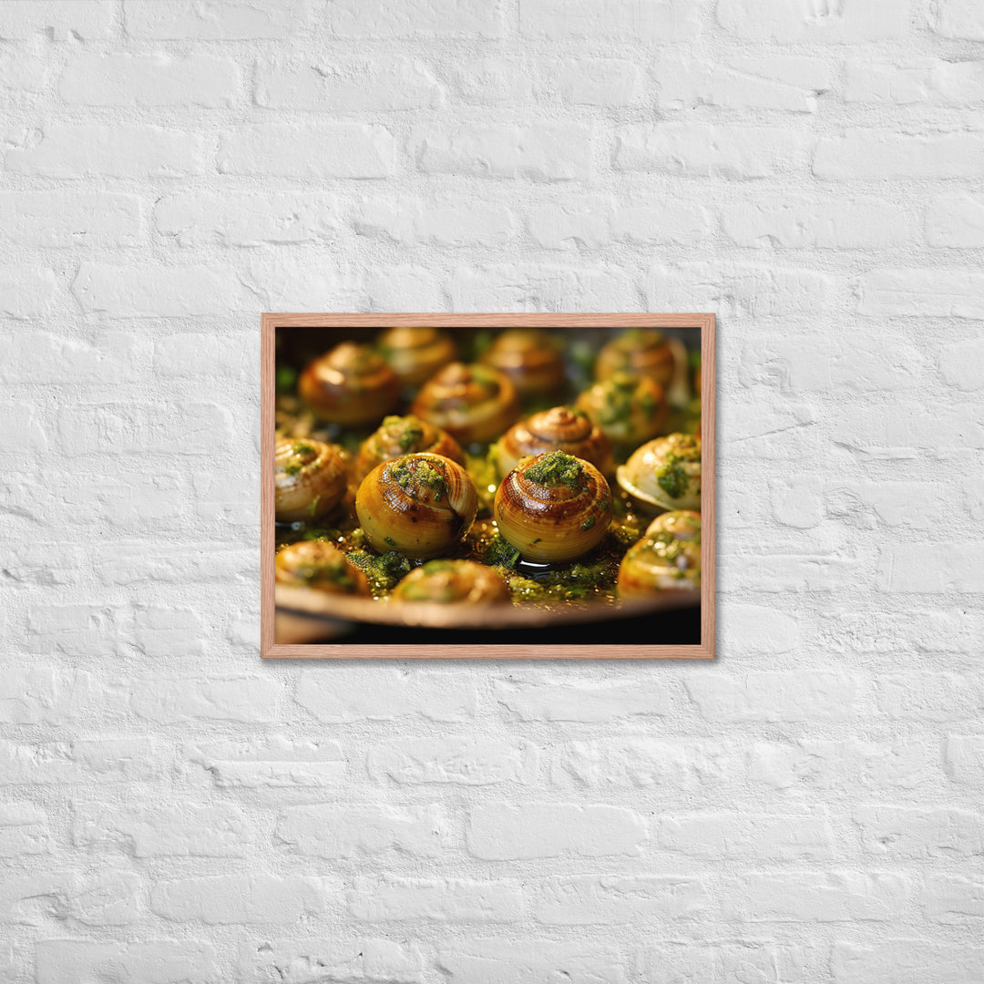 Escargots de Bourgogne Framed poster 🤤 from Yumify.AI