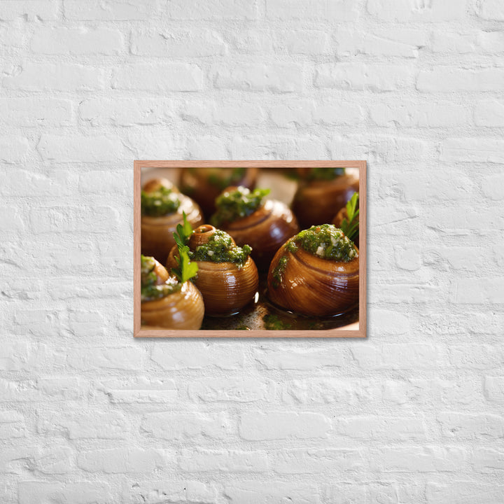 Escargots de Bourgogne Framed poster 🤤 from Yumify.AI