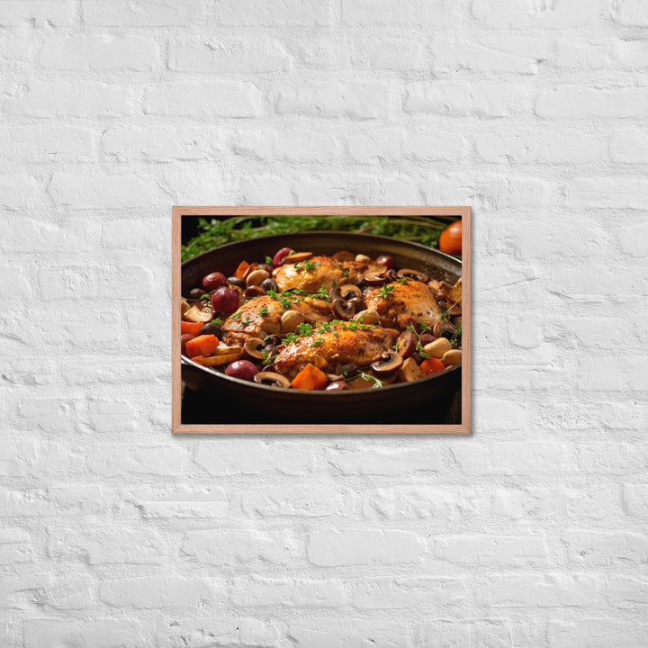 Coq au Vin Framed poster 🤤 from Yumify.AI