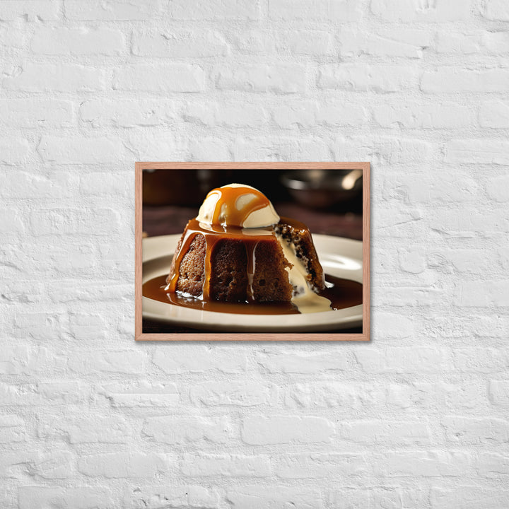 Sticky Toffee Pudding Framed poster 🤤 from Yumify.AI