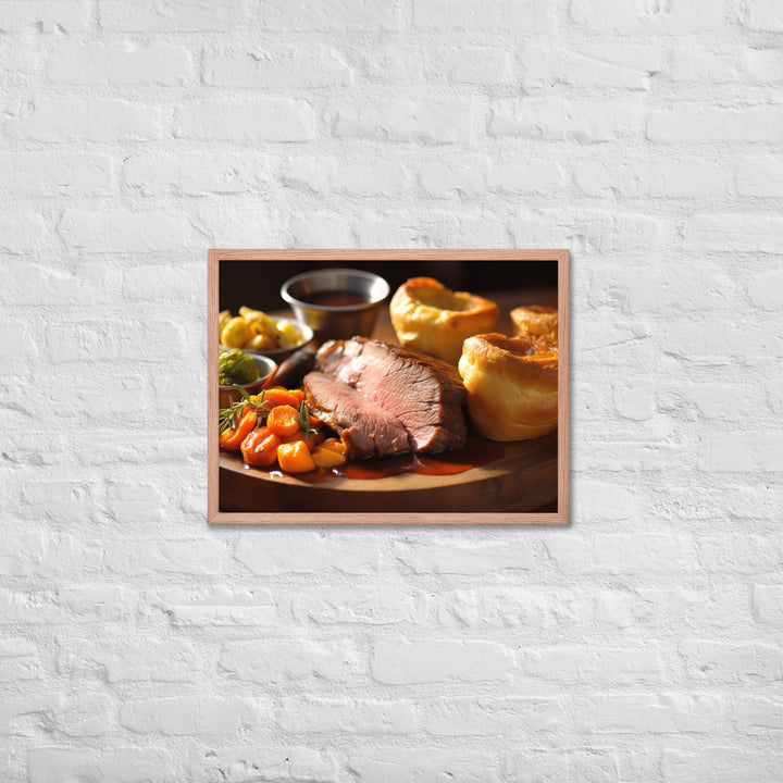 Roast Beefand Yorkshire Pudding Framed poster 🤤 from Yumify.AI