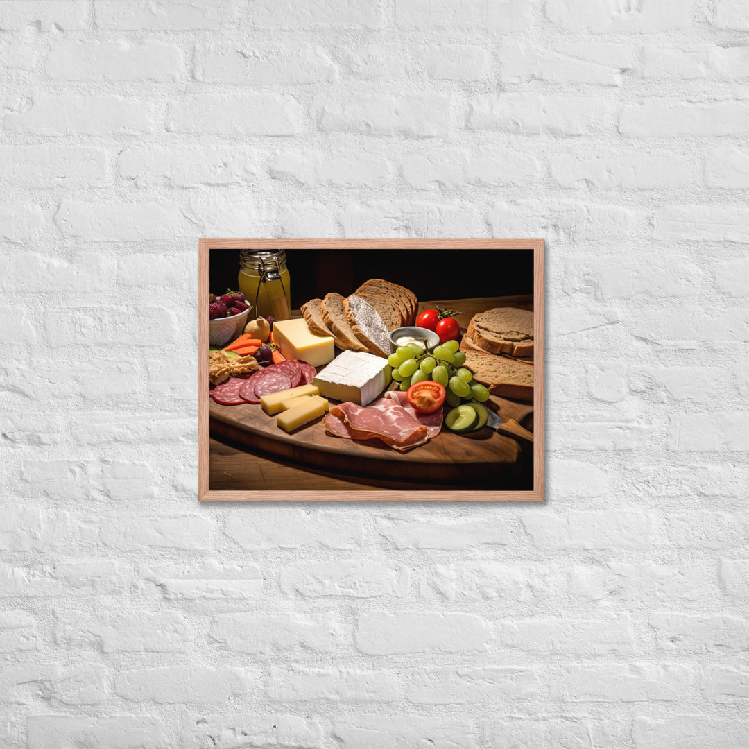 Ploughmans Lunc Framed poster 🤤 from Yumify.AI