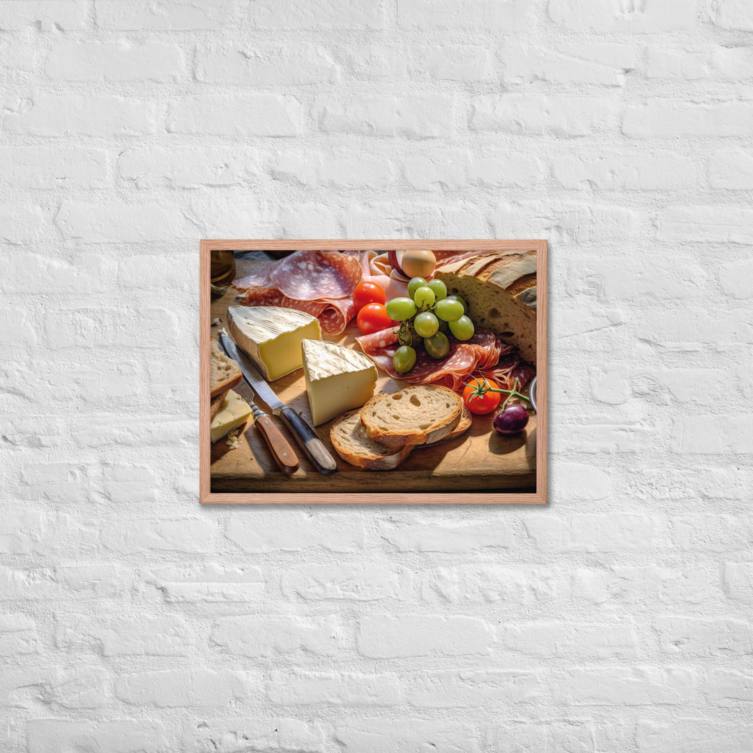 Ploughmans Lunc Framed poster 🤤 from Yumify.AI