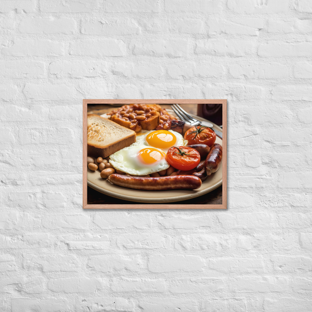 Full English Breakfast Framed poster 🤤 from Yumify.AI