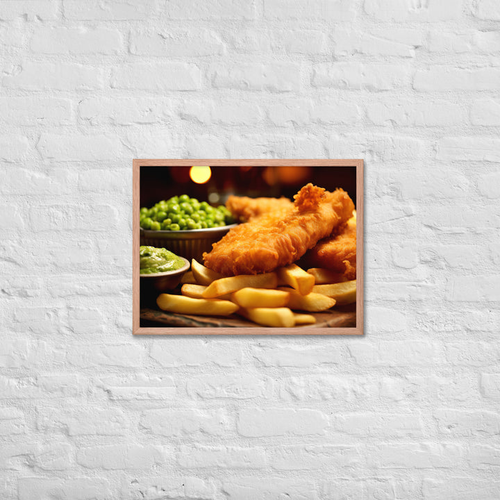 Fish and Chips Framed poster 🤤 from Yumify.AI