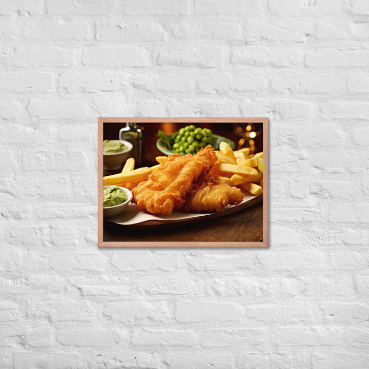 Fish and Chips Framed poster 🤤 from Yumify.AI