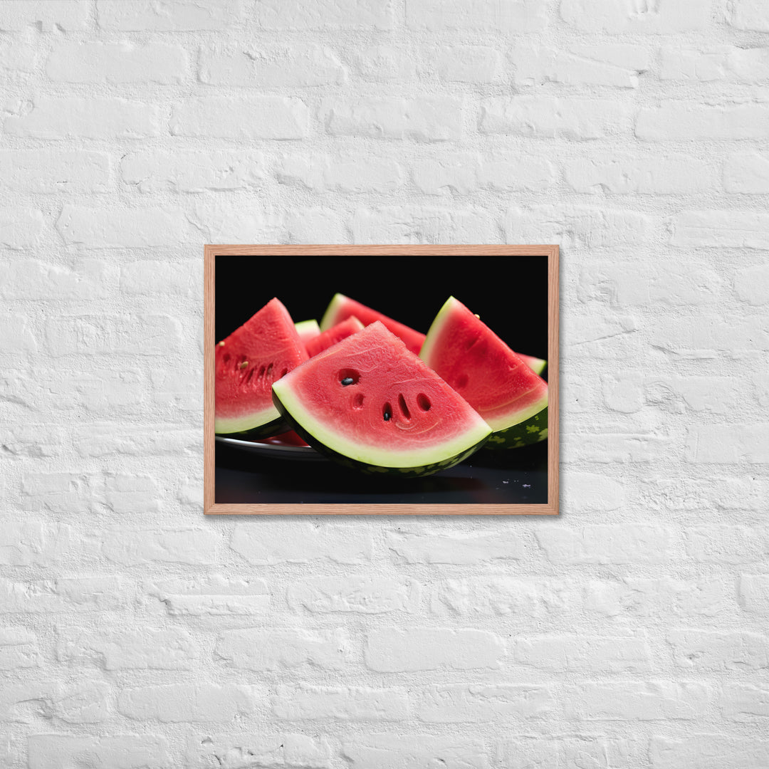 Watermelon Framed poster 🤤 from Yumify.AI