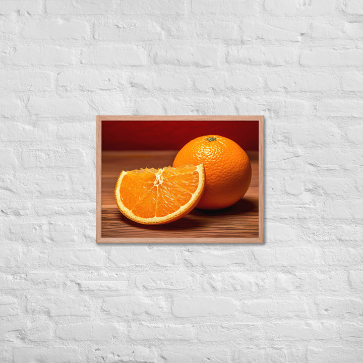 Orange Framed poster 🤤 from Yumify.AI