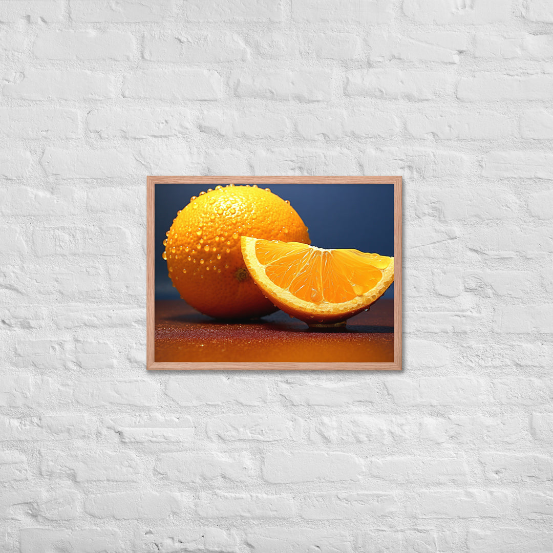 Orange Framed poster 🤤 from Yumify.AI