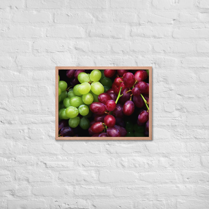 Grapes Framed poster 🤤 from Yumify.AI