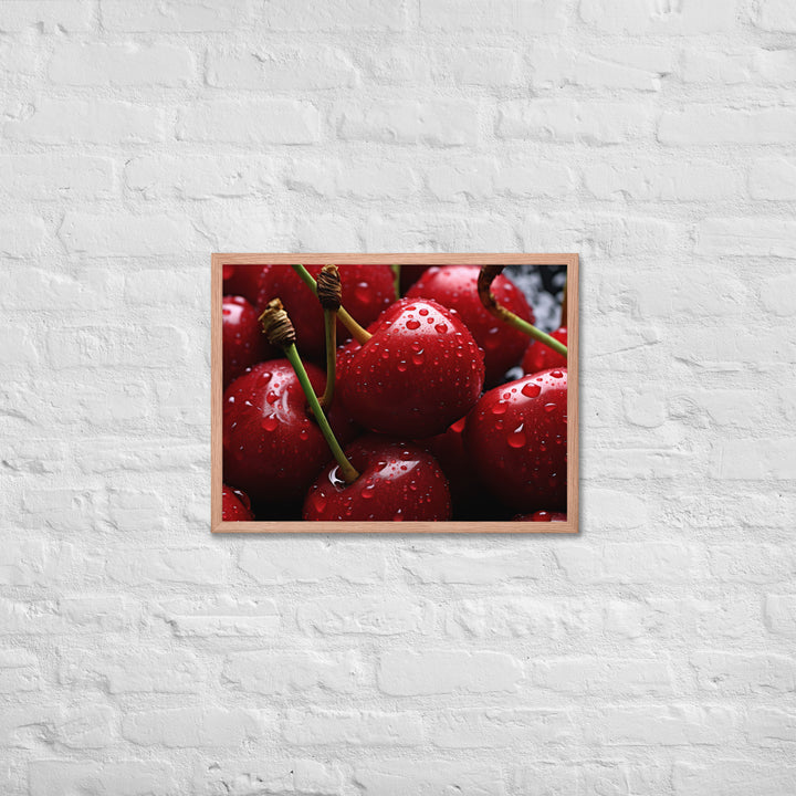 Cherry Framed poster 🤤 from Yumify.AI