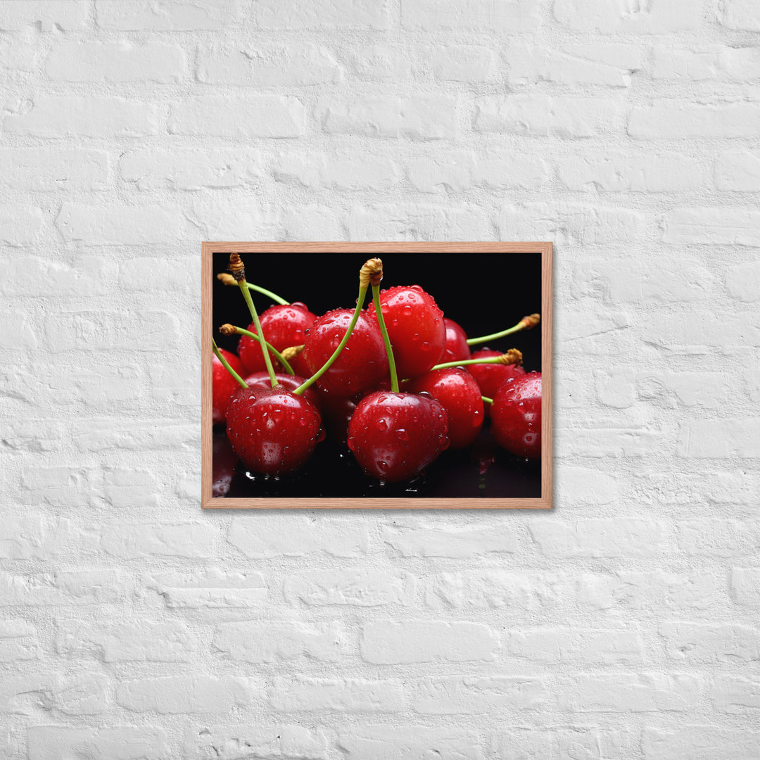 Cherry Framed poster 🤤 from Yumify.AI