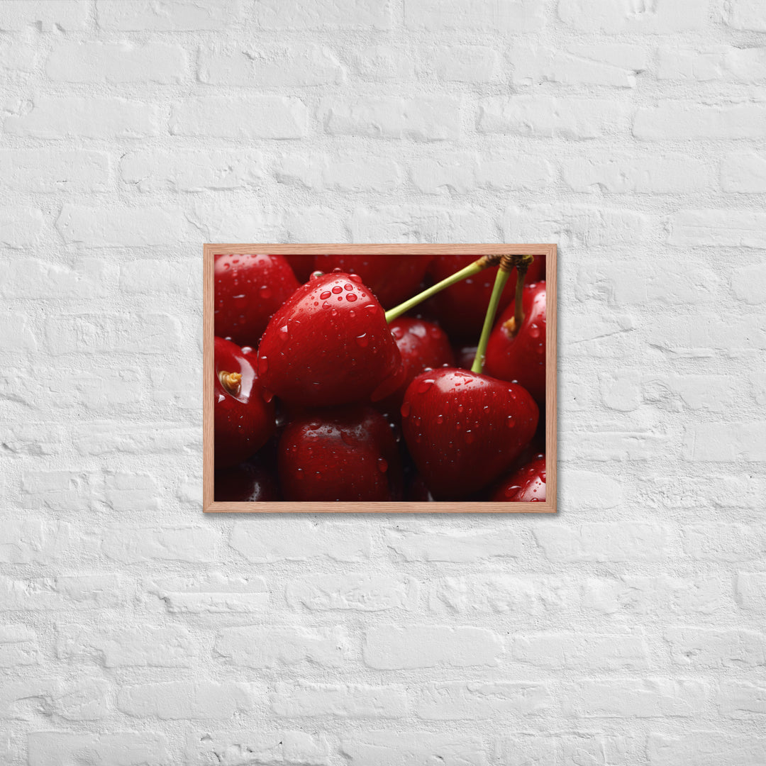 Cherry Framed poster 🤤 from Yumify.AI